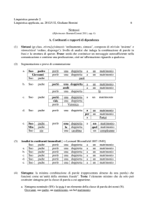 Sintassi - Università degli studi di Bergamo