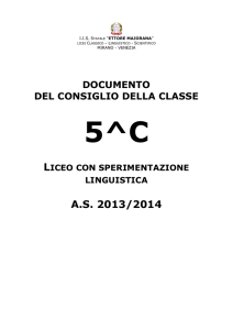 AS 2013/2014 - Liceo Majorana