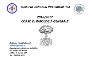 2016/2017 CORSO DI PATOLOGIA GENERALE