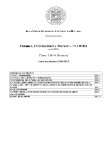 Finanza, Intermediari e Mercati - CLAMFIM