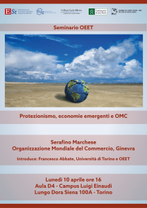 Seminario OEET Serafino Marchese Organizzazione Mondiale del