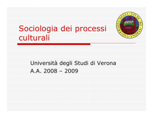 La modernità radicale - Università degli Studi di Verona