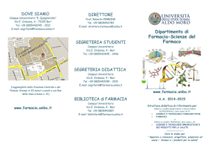 Brochure - Dipartimento di Farmacia-Scienze del Farmaco