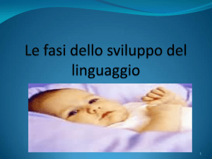 Lo sviluppo del linguaggio nel bambino