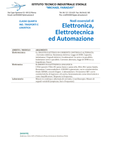 Elettronica, Elettrotecnica ed Automazione