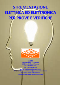 strumenti analogici - SAMAR srl Catalogo Online