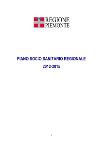 piano socio sanitario regionale 2012-2015