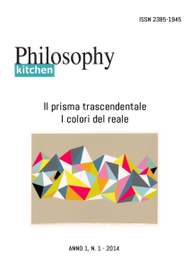 Il prisma trascendentale. I colori del reale Philosophy Kitchen, n.1