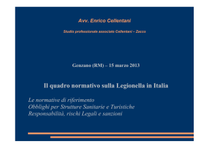 Il quadro normativo sulla Legionella in Italia
