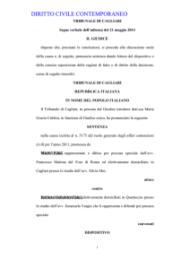 sentenza del 21.5.2014, Est. Cabitza