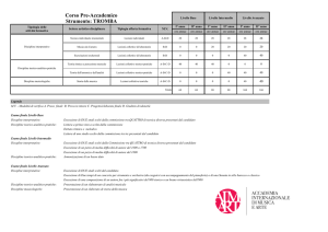 Corso Pre-Accademico Strumento: TROMBA