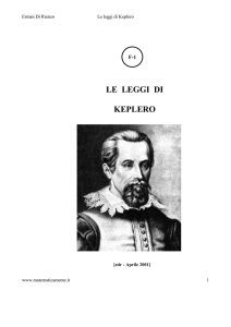 le leggi di keplero