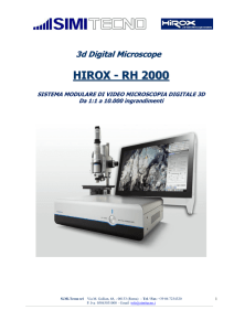 hirox - rh 2000 - Si.Mi Tecno Sistemi e Misure per Tecnologia
