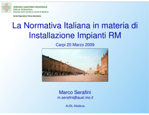 La Normativa Italiana in materia di Installazione Impianti