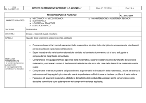 Matematica - IIS JC Maxwell