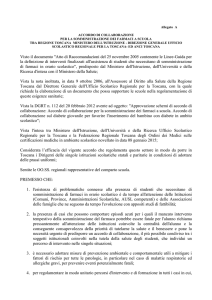 Accordo di collaborazione con Regione Toscana e Ufficio scolastico