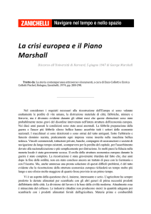 La crisi europea e il Piano Marshall - Dizionari più