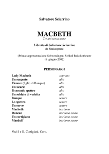 Macbeth - Salvatore Sciarrino