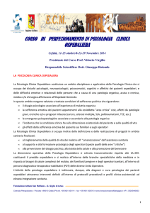 Programma Corso da pubblicare - Fondazione Istituto G.Giglio di