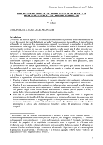 dispense per il corso di "economia dei mercati agricoli e marketing"