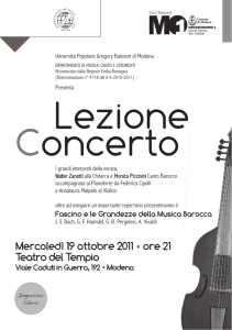 Lezione Concerto - Comune di Modena