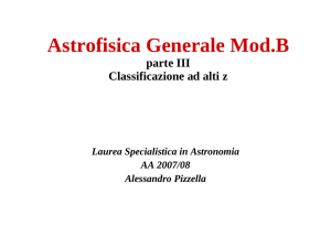 Astrofisica Generale, Mod.B parte III