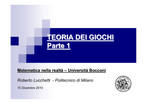 Diapositiva 1 - Università Bocconi