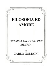 Filosofia ed amore - Libretti d`opera italiani
