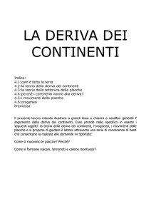 LA DERIVA DEI CONTINENTI