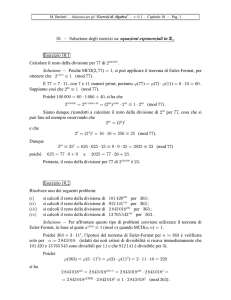 soluzioni degli esercizi sulle equazioni esponenziali in Zn File