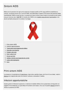 Sintomi AIDS - Magazine Delle Donne