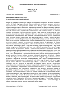 CLASSE 3^ sez. A as 2014/2015 Docente: prof. Nicolò Lomolino