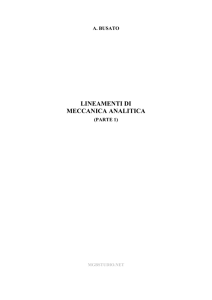 Lineamenti di meccanica analitica