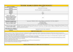 master - riabilitazione uro-ginecologica