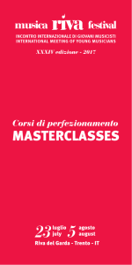 masterclasses - Conservatorio"FA Bonporti"