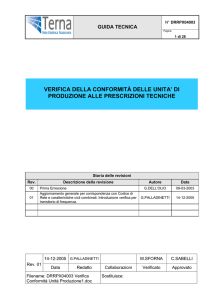 verifica della conformità delle unita` di produzione alle