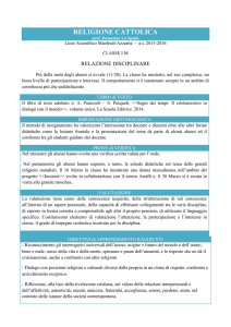 programma RELIGIONE I M Azzarita a.s. 2015-16