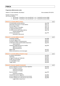 Programma svolto FISICA VA 2014-2015