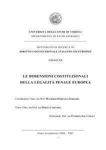 Tesi dottorale Patrizia Salvatelli