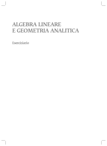 algebra lineare e geometria analitica