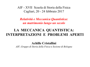 AIF - XVII Scuola di Storia della Fisica Cagliari, 20