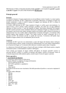 Protocollo HCV fegato - settembre 2003 - versione PDF