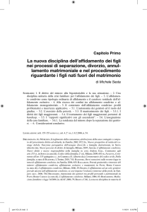 La nuova disciplina dell`affidamento dei figli nei processi di