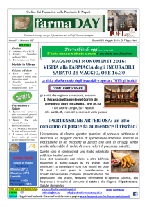 MAGGIO DEI MONUMENTI 2016 - Ordine dei Farmacisti di Napoli