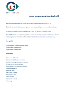 corso programmatore Android
