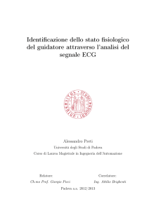 Identificazione dello stato fisiologico del guidatore attraverso l