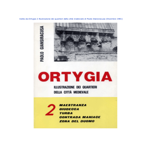 tratto da:Ortygia 2 illustrazione dei quartieri della città medievale di