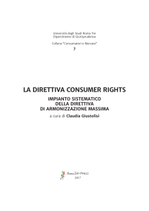 la direttiva consumer rights