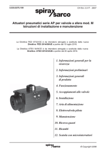 Attuatori pneumatici serie AP per valvole a sfera mod