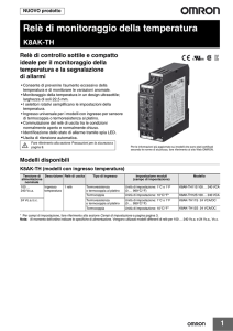 Relè di monitoraggio della temperatura